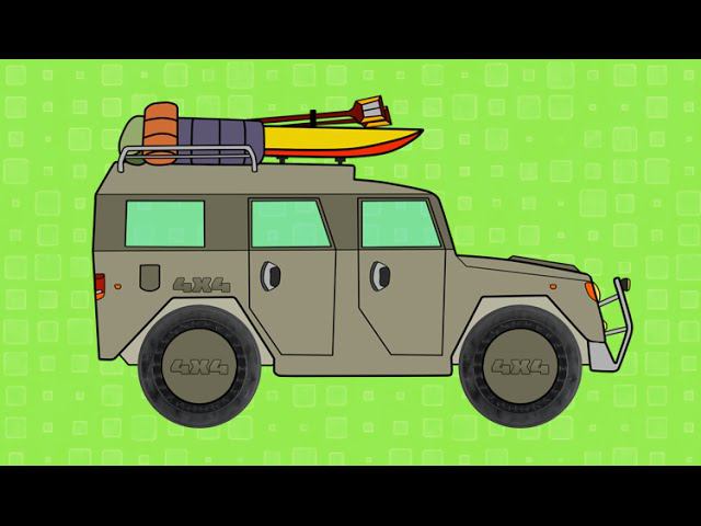 Для малышей Полноприводный Внедорожник 4х4 паззл смотреть онлайн