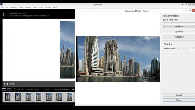 How To Merge Panorama in Lightroom CC 2018 | Easy 10 minutes смотреть онлайн