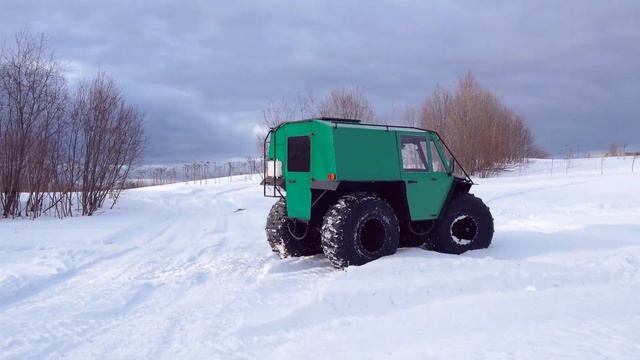 Вездеход GALA practic с АКПП. Тесты перед отгрузкой смотреть онлайн