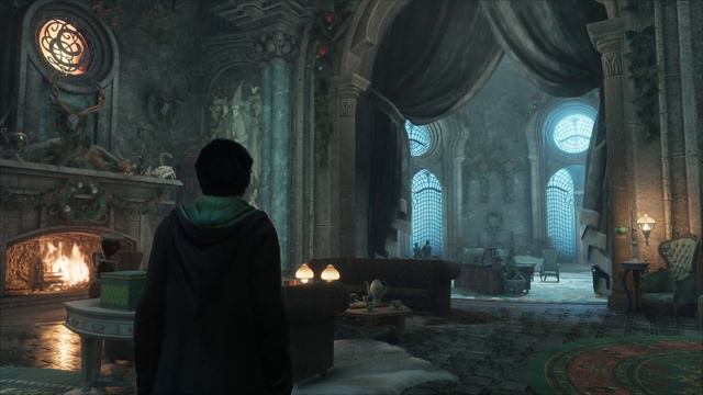 1 Hour Slytherin Common Room Music & Ambience | Hogwarts Legacy ASMR