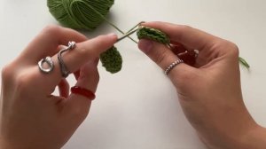 вязаный брелок цветок крючком ✨