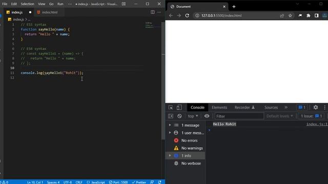 JavaScript ES6 Arrow Functions in Hindi смотреть онлайн