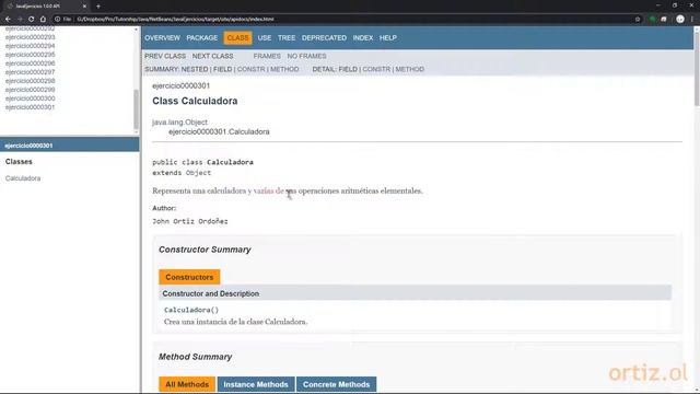 Java - Ejercicio 303: Generar Documentación JavaDoc para un Proyecto desde NetBeans IDE смотреть онлайн