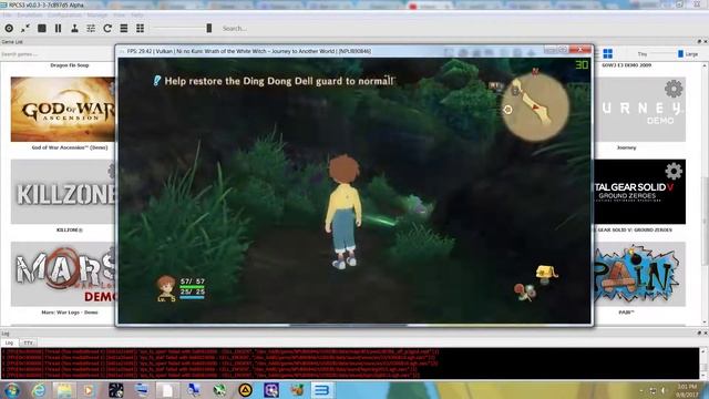 rpcs3-Ni No Kuni Wrath of the White Witch - Journey to another World test 1 playable смотреть онлайн