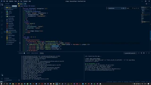 React Native Swipeable Tabbar Navigation смотреть онлайн