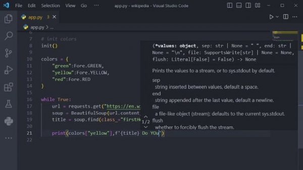random wikipedia article python?? | python project | python programming