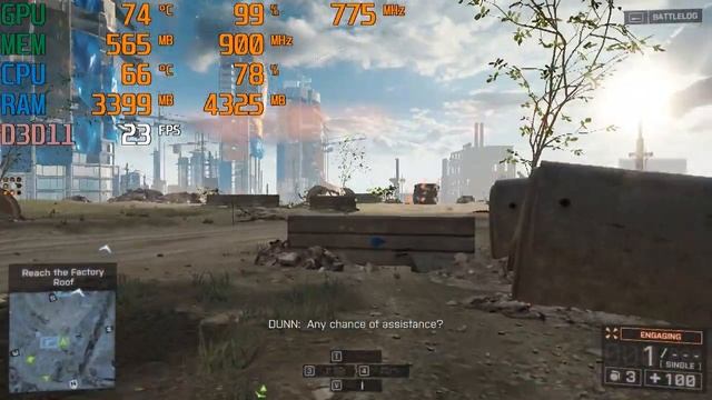 Battlefield 4 - Core 2 Quad Q9550 - HD 7470 - 6 GB Ram смотреть онлайн