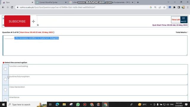 CS-411 Live Quiz Through Chat Gpt 4 || 23-5-2023 || Latest quiz || смотреть онлайн