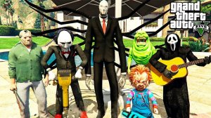 КРИК ДЖЕФФ И ЧАКИ СПАСАЮТ СЛЕНДЕРМЕНА В ГТА 5! ОБЗОР МОДА В GTA 5 ИГРА ВИДЕО MODS