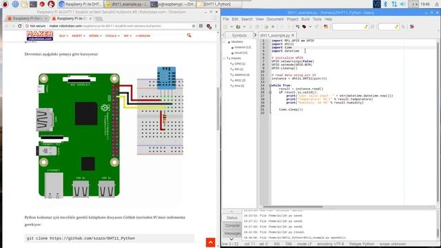Python Dersleri #4 - Raspberry Pi İle DHT11 Kullanımı смотреть онлайн