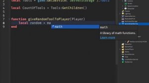 Выдача рандомного инструмента | Roblox Studio | Туториал №11
