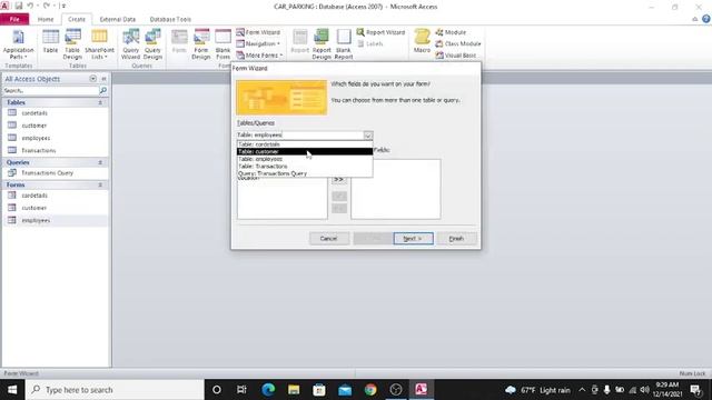Microsoft Access Project Car parking management system Done from Scratch to finish смотреть онлайн