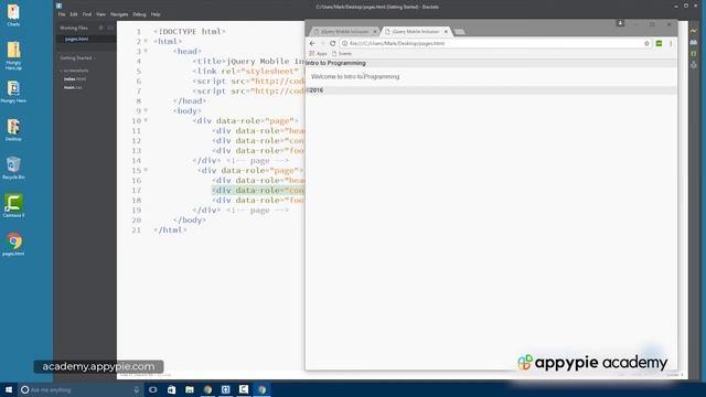 Pages and Navigation with jQuery Mobile: Lesson 160 смотреть онлайн