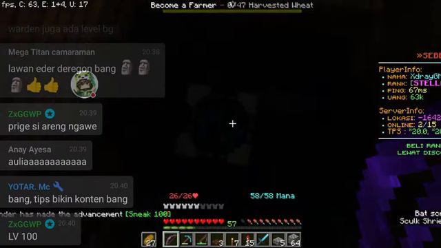 Mob Farm Minecraft Survival Indonesia Day 14 смотреть онлайн