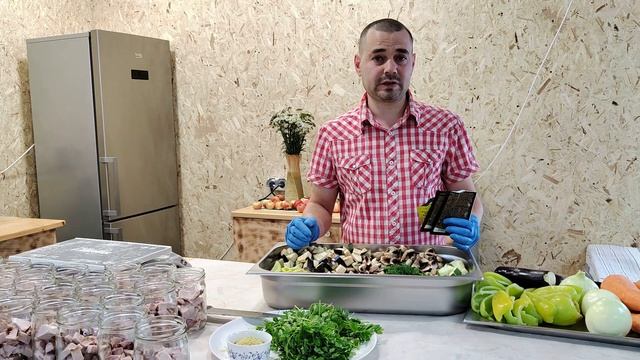 Буженина с сезонными овощами в автоклаве / Автоклав 