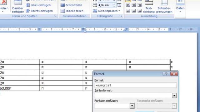 Rechnen mit der Word-Tabelle - Word 2007 Episode 83 смотреть онлайн