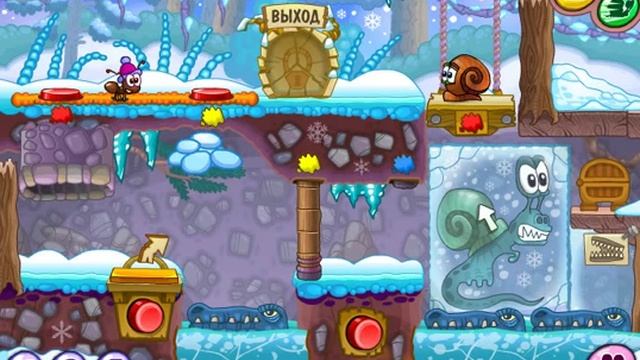 Snail Bob 6: Winter Story - LEVEL 24 - 3 ЗВЕЗДЫ смотреть онлайн