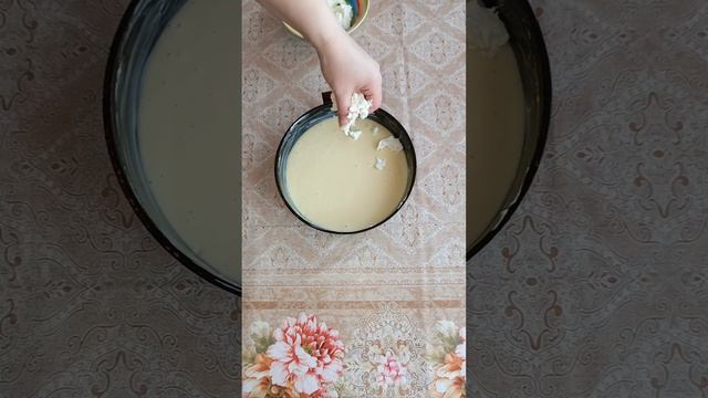 Пирог с творогом и яблоком!