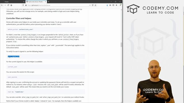 Adding User Management with Devise - Ruby On Rails Friend List App #6 смотреть онлайн