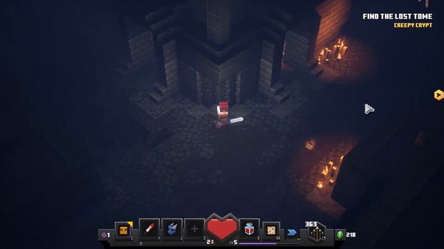 THE CREEPY CRYPT ~ SECRET MISSIONS ~ Mine craft Dungeons Game play смотреть онлайн