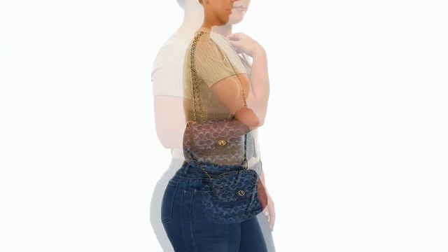 COACH Washed Denim Signature Quilted Pillow Madison Shoulder Bag 18 SKU: 9780349 смотреть онлайн