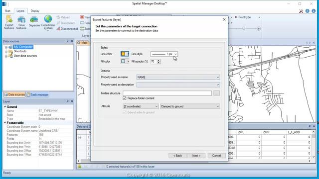 Lines in a multi-folder KML file (Desktop) - Spatial Manager™ (SR) смотреть онлайн