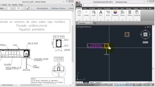 Ejercicio 3. Apoyo simple de losa sobre viga metálica смотреть онлайн