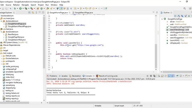 Chapter 1 SeleniumProject for Docker смотреть онлайн