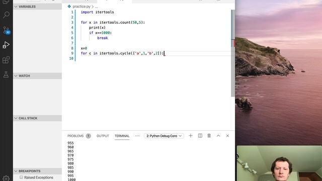 Python cycle repeat count смотреть онлайн