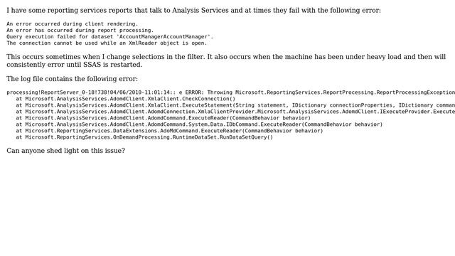 DevOps & SysAdmins: Query Execution Failed in Reporting Services reports (2 Solutions!!) смотреть онлайн