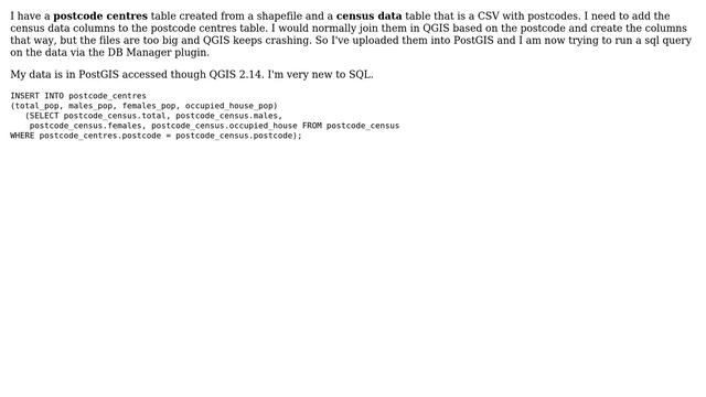 GIS: Insert data from one table into another using SQL смотреть онлайн