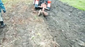 Осенняя вспашка огорода минитрактором МТЗ 112 #минитрактор #мтз #навесное