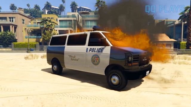 GTA 5 Police Van vs Minecraft Police Van Mod - Which car is best? смотреть онлайн