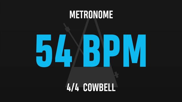 54 BPM 4/4 - Best Metronome (Cowbell) смотреть онлайн