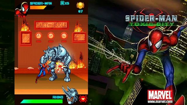 SPIDER-MAN Toxic City (Java Game) #4 Invasão no Clarim Diário - Rhino Ataca Novamente смотреть онлайн
