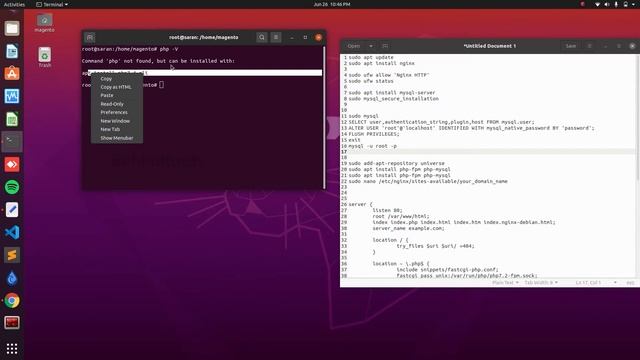 How To Install Nginx, MySQL, PHP (LEMP stack) on Ubuntu| @SaRan |தமிழில் смотреть онлайн