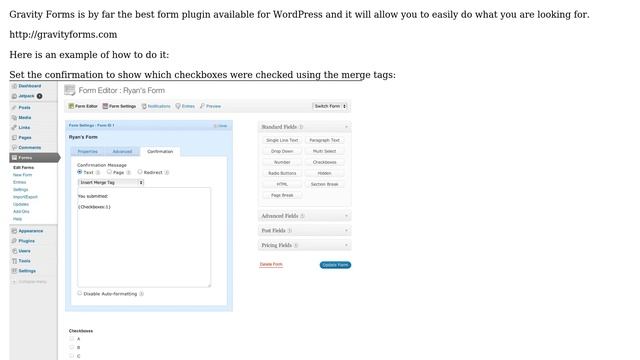 Wordpress: Plugin that will output submitted form data for user? (2 Solutions!!) смотреть онлайн