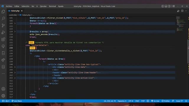 Documentación de Código para el Sistema de Mesa de Ayuda HelpDesk смотреть онлайн