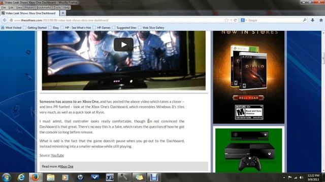 Xbox One Dashboard Leaked W/ Ryse Beta Showing! (Article) смотреть онлайн