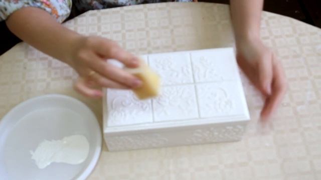 Авторский Мастер-класс "Шкатулка с имитацией керамической плитки" смотреть онлайн