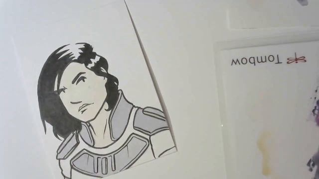 Cara Dune sketch card - time lapse смотреть онлайн