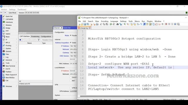 MikroTik RB750Gr3 Setup Hotspot Login Page Configuration смотреть онлайн