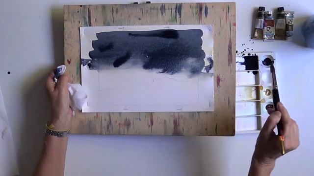 A stormy sky in watercolour - beginners смотреть онлайн