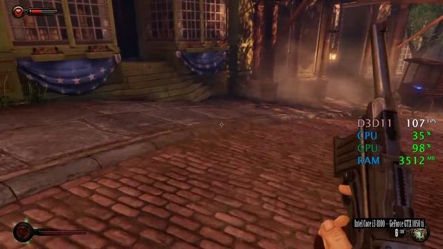 GeForce GTX 1050 ti -- Intel Core i3-8100 -- Bioshock Infinite FPS Test смотреть онлайн