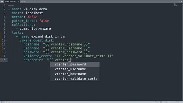 Expand a Virtual Disk in VMware vSphere Virtual Machine - Ansible module vmware_guest_disk смотреть онлайн