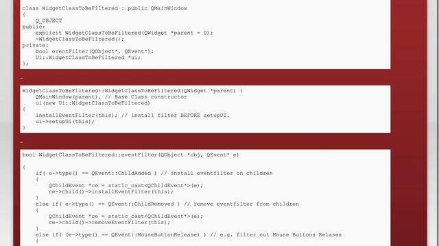 My Qt eventFilter() doesn't stop events as it should смотреть онлайн