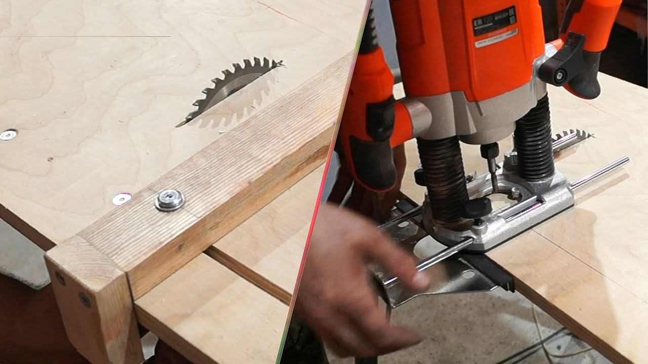 Как просто! сделать распиловочный и фрезерный стол | How simple! make a sawing and milling table смотреть онлайн
