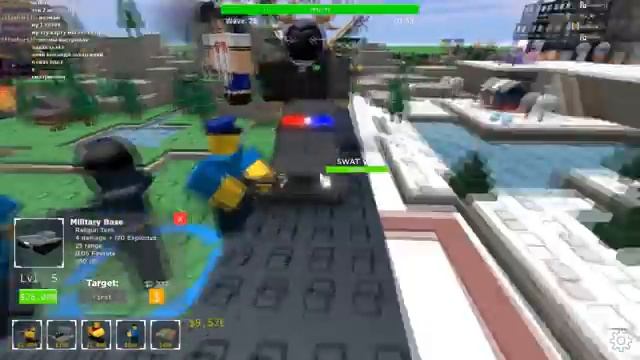 НОВЫЙ ЮНИТ КОП ? ОБНОВА в ТОВЕР ДЕФЕНС ? Roblox Tower Defense Simulator смотреть онлайн