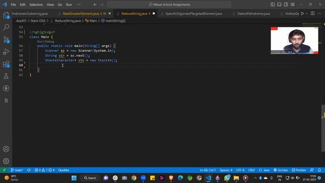Using Stack Data Structure to Reduce Strings: A Java Solution DSA - Hoshiyar Jyani смотреть онлайн