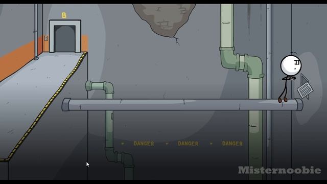 Henry Stickmin - Get the Nailed it! medal achievement, safe landings in Fleeing the Complex guide смотреть онлайн